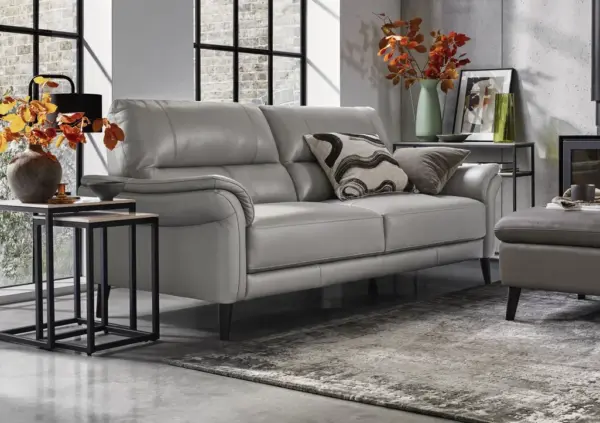 Winner 3 Seater Leather Sofa - Image 2